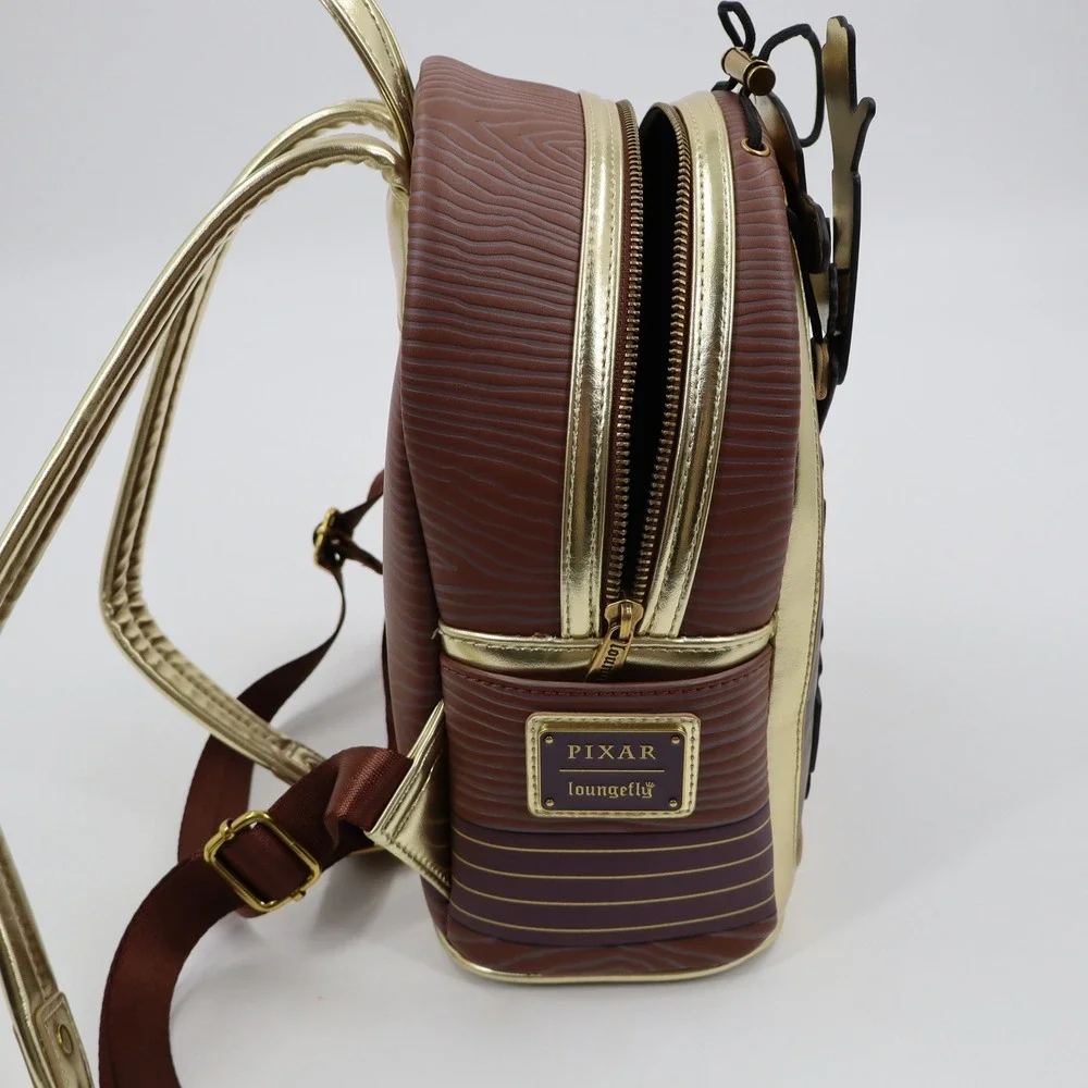 Loungefly‎ Toy Story Woody's Roundup Mini Backpack Womens OS Brown Gold Moveable